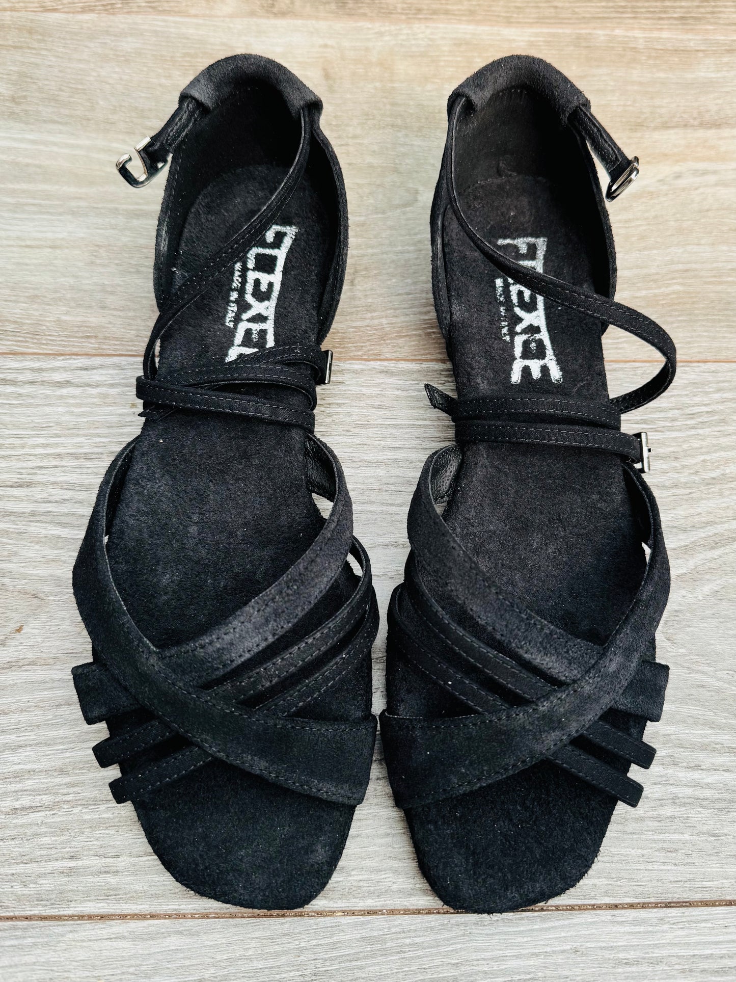 Flexee - Sonja Dance Sandal - Black Suede